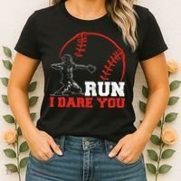 Steal I Dare You Baseball Catcher Baseball Player Women's T-Shirt thumb 2