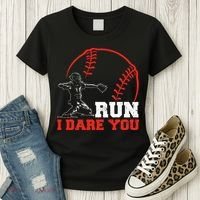 Steal I Dare You Baseball Catcher Baseball Player Women's T-Shirt thumb 3