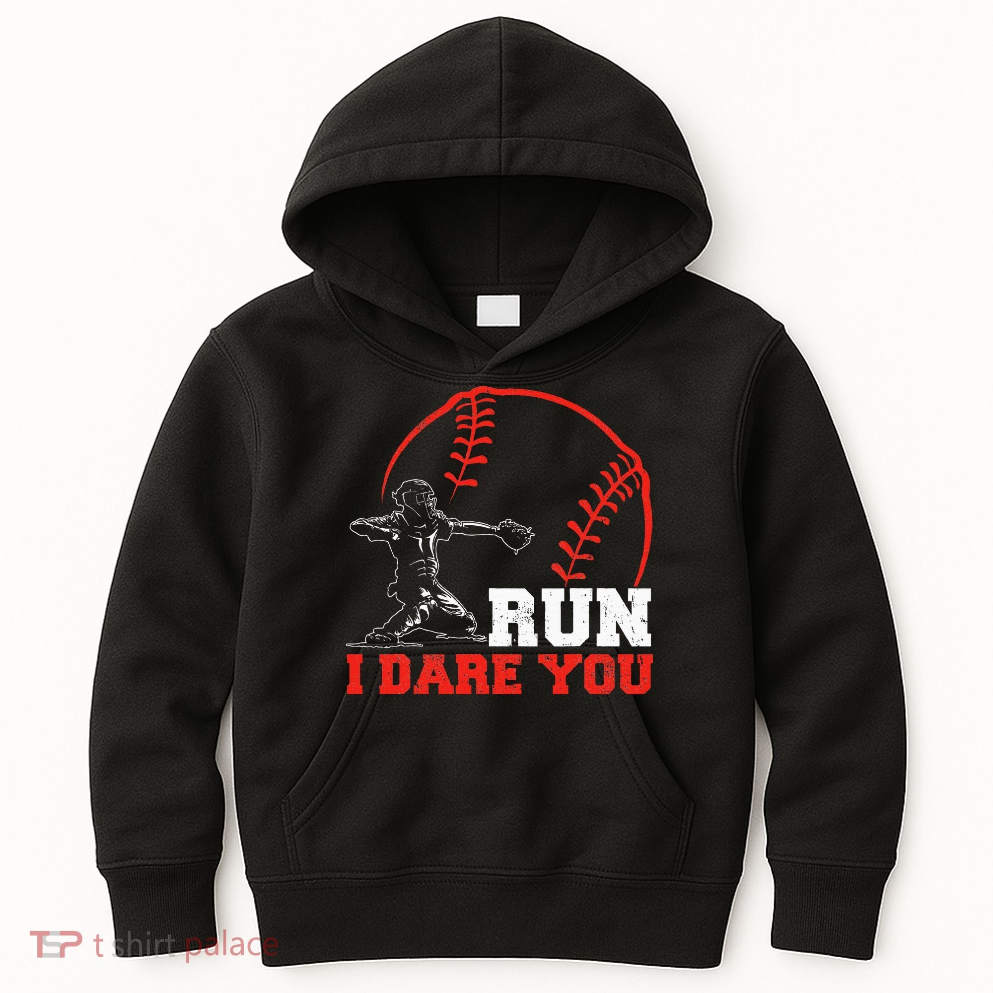Steal I Dare You Baseball Catcher Baseball Player Kids Hoodie