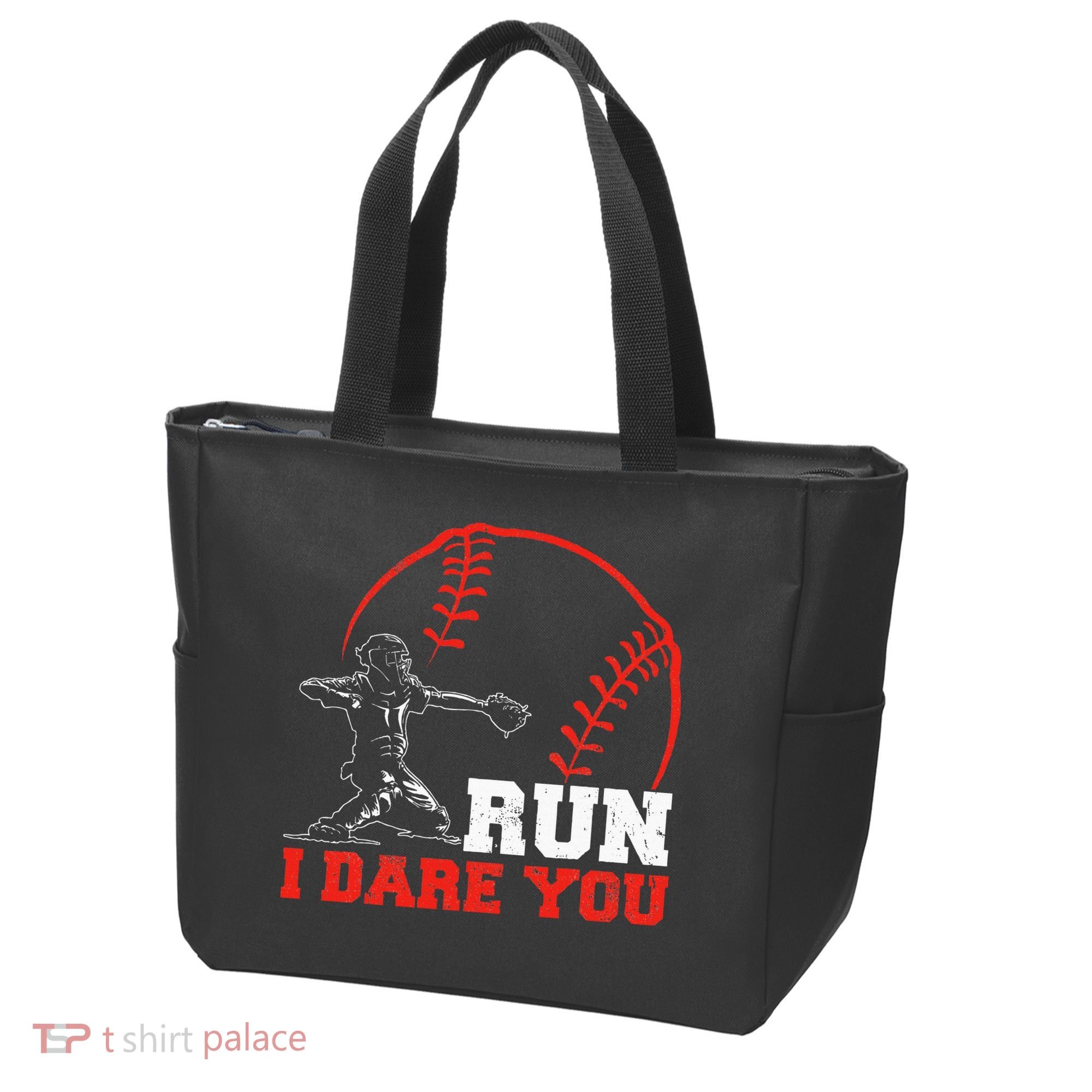 Steal I Dare You Baseball Catcher Baseball Player Tote Bag