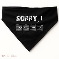 Sorry I DGAF Funny Hidden Message Guitar Chords For Lover USA-Made Doggie Bandana thumb 0