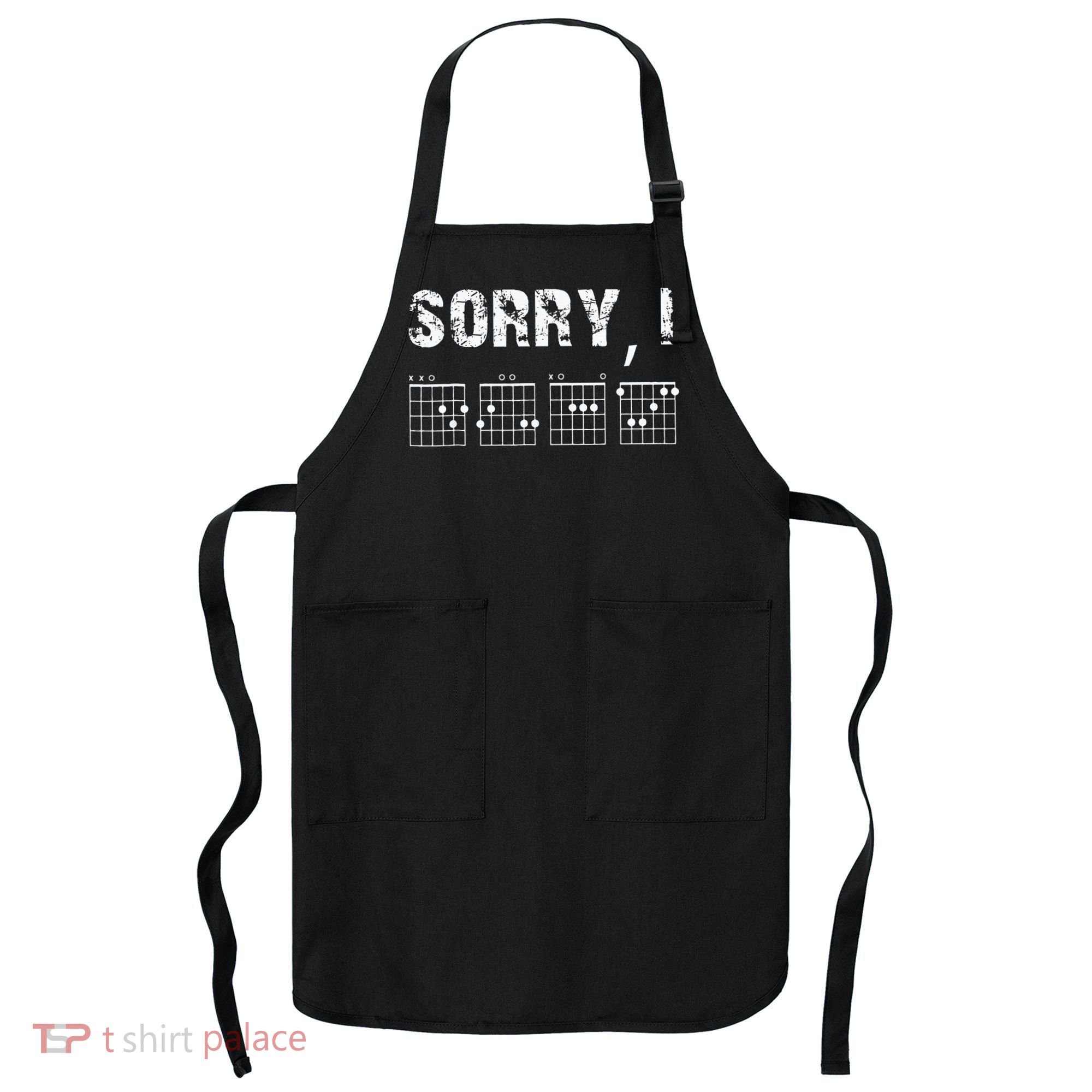 Sorry I DGAF Funny Hidden Message Guitar Chords For Lover Apron