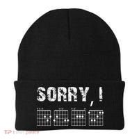Sorry I DGAF Funny Hidden Message Guitar Chords For Lover Beanie thumb 0