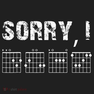 Sorry I DGAF Funny Hidden Message Guitar Chords For Lover Tumbler
