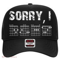 Sorry I DGAF Funny Hidden Message Guitar Chords For Lover Hat thumb 0