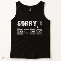 Sorry I DGAF Funny Hidden Message Guitar Chords For Lover Tank Top thumb 2