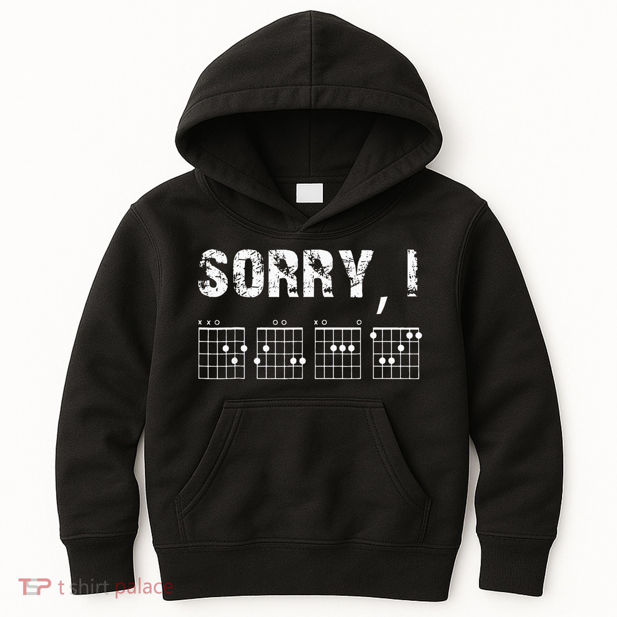 Sorry I DGAF Funny Hidden Message Guitar Chords For Lover Kids Hoodie