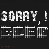 Sorry I DGAF Funny Hidden Message Guitar Chords For Lover Kids Hoodie thumb 5