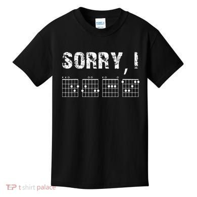 Sorry I DGAF Funny Hidden Message Guitar Chords For Lover Kids T-Shirt