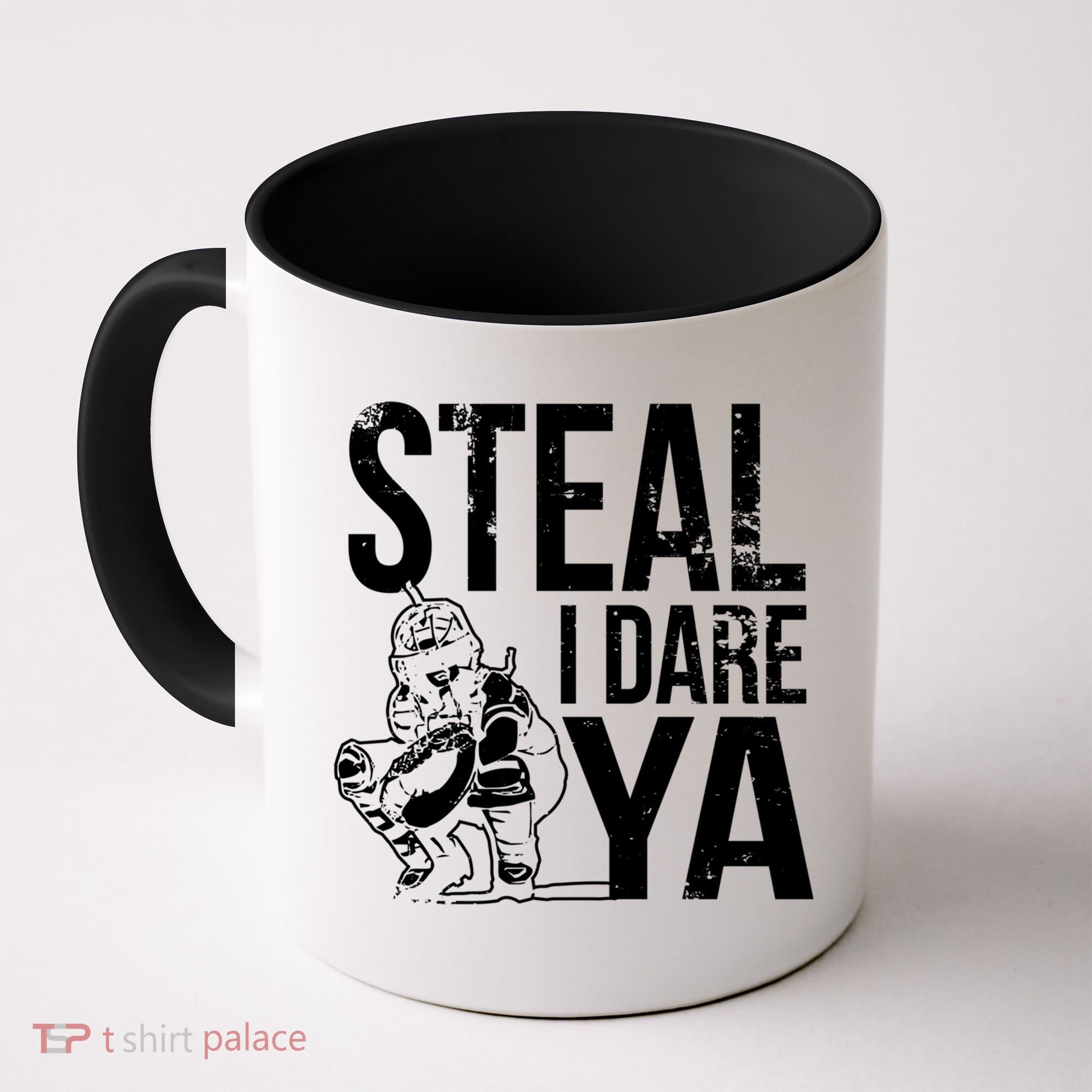 Steal I Dare Ya Softball Catcher Team Sport Cute Gift Coffee Mug