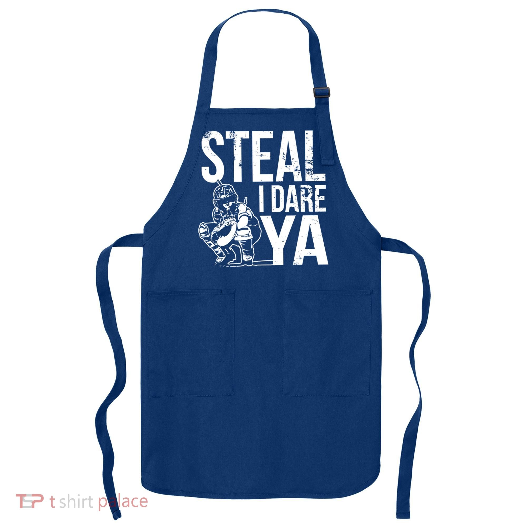 Steal I Dare Ya Softball Catcher Team Sport Cute Gift Apron