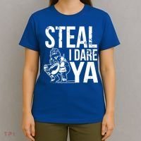 Steal I Dare Ya Softball Catcher Team Sport Cute Gift T-Shirt thumb 4