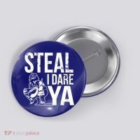 Steal I Dare Ya Softball Catcher Team Sport Cute Gift Button thumb 0