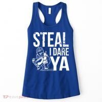 Steal I Dare Ya Softball Catcher Team Sport Cute Gift Women's Tank Top thumb 0