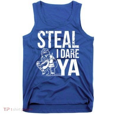 Steal I Dare Ya Softball Catcher Team Sport Cute Gift Tank Top