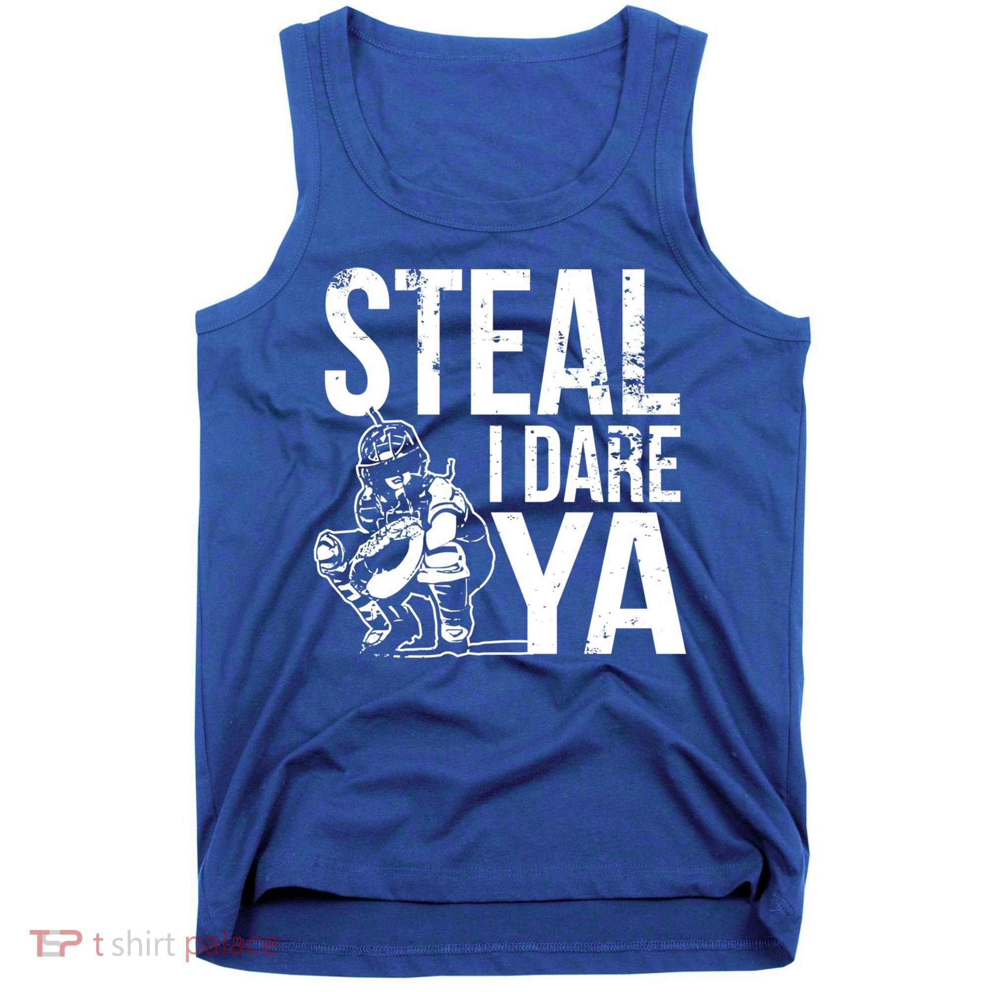 Steal I Dare Ya Softball Catcher Team Sport Cute Gift Tank Top