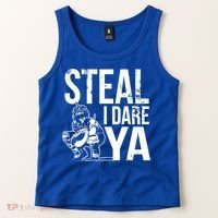 Steal I Dare Ya Softball Catcher Team Sport Cute Gift Tank Top thumb 2