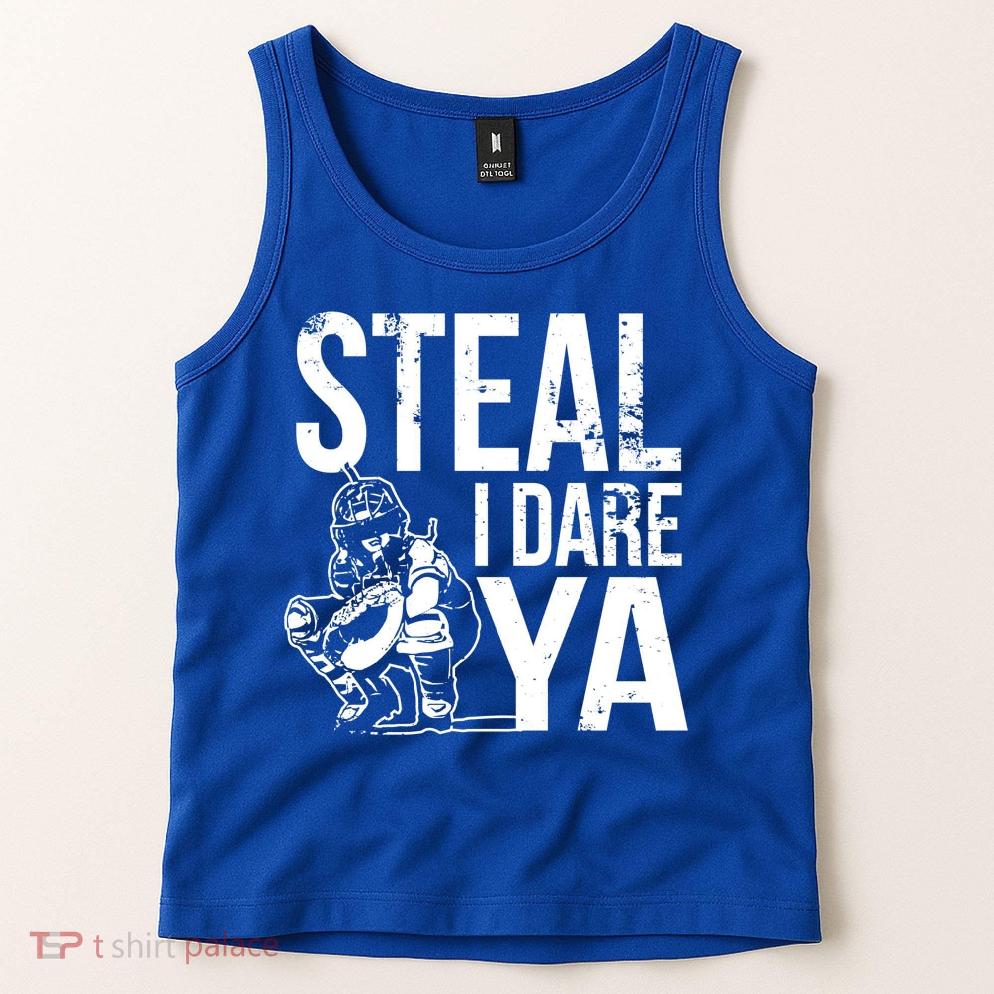 Steal I Dare Ya Softball Catcher Team Sport Cute Gift Tank Top