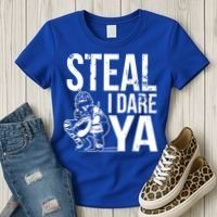 Steal I Dare Ya Softball Catcher Team Sport Cute Gift Women's T-Shirt thumb 3