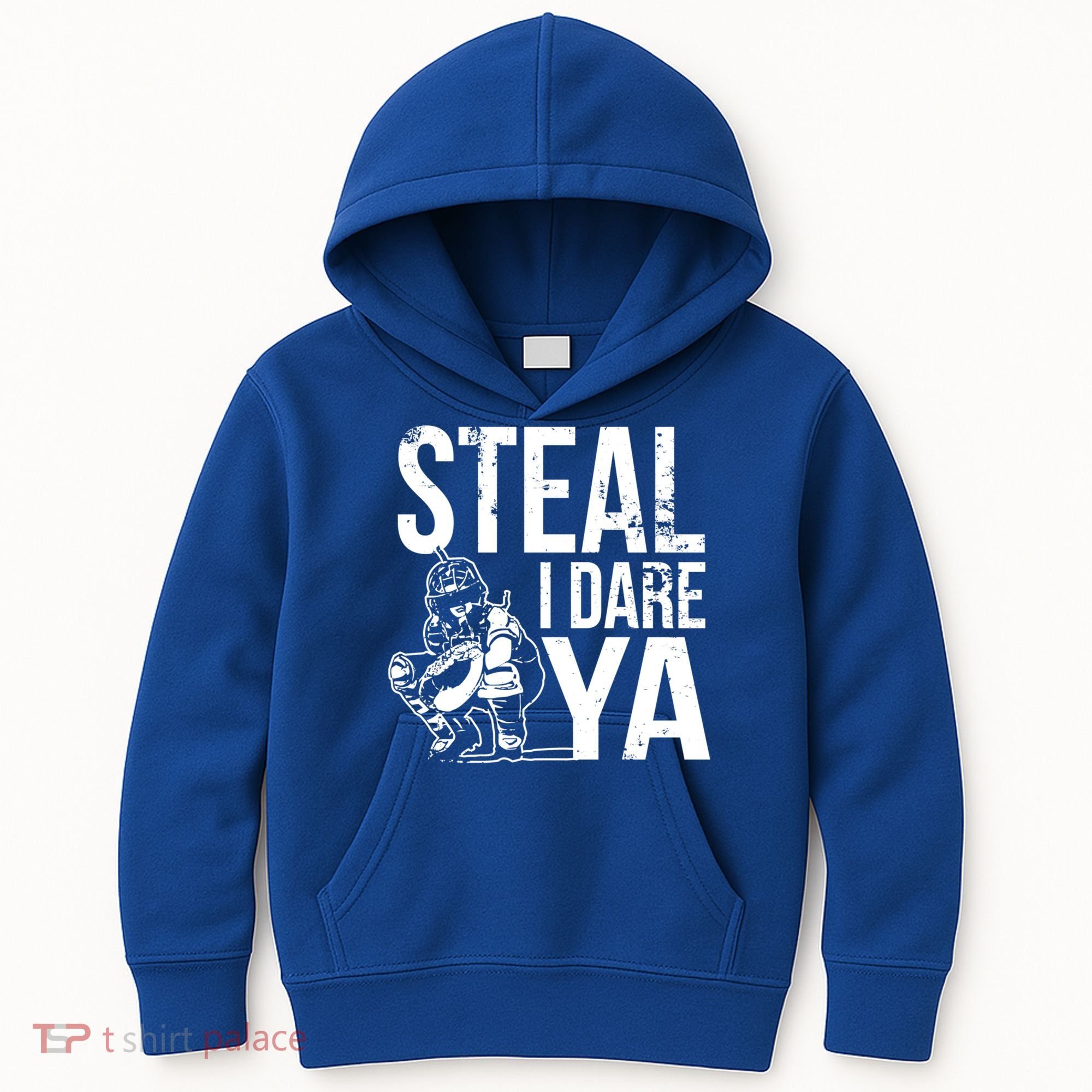 Steal I Dare Ya Softball Catcher Team Sport Cute Gift Kids Hoodie