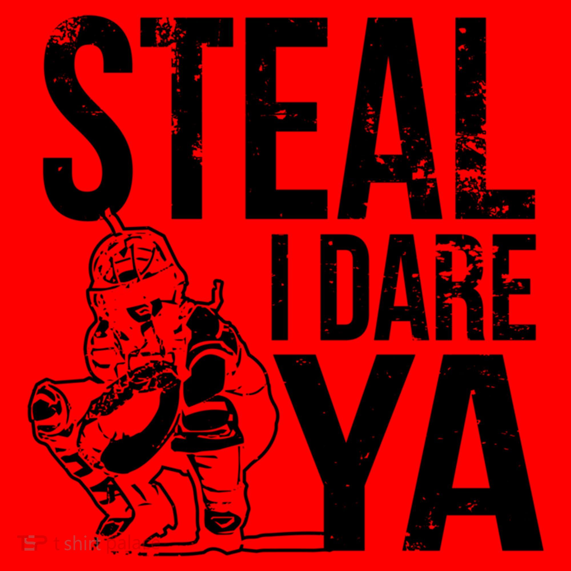 Steal I Dare Ya Softball Catcher Team Sport Cute Gift Santa Hat