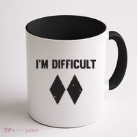 Ski I'm Difficult Skiing Skier Snowboard Snowboarder Gift Coffee Mug thumb 1
