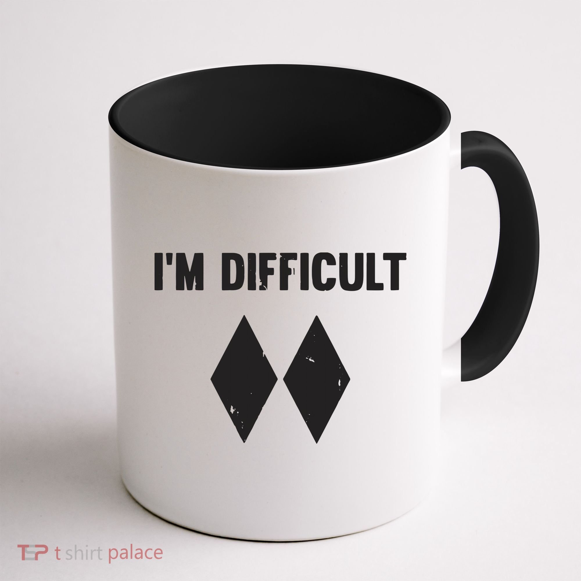 Ski I'm Difficult Skiing Skier Snowboard Snowboarder Gift Coffee Mug