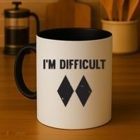 Ski I'm Difficult Skiing Skier Snowboard Snowboarder Gift Coffee Mug thumb 4