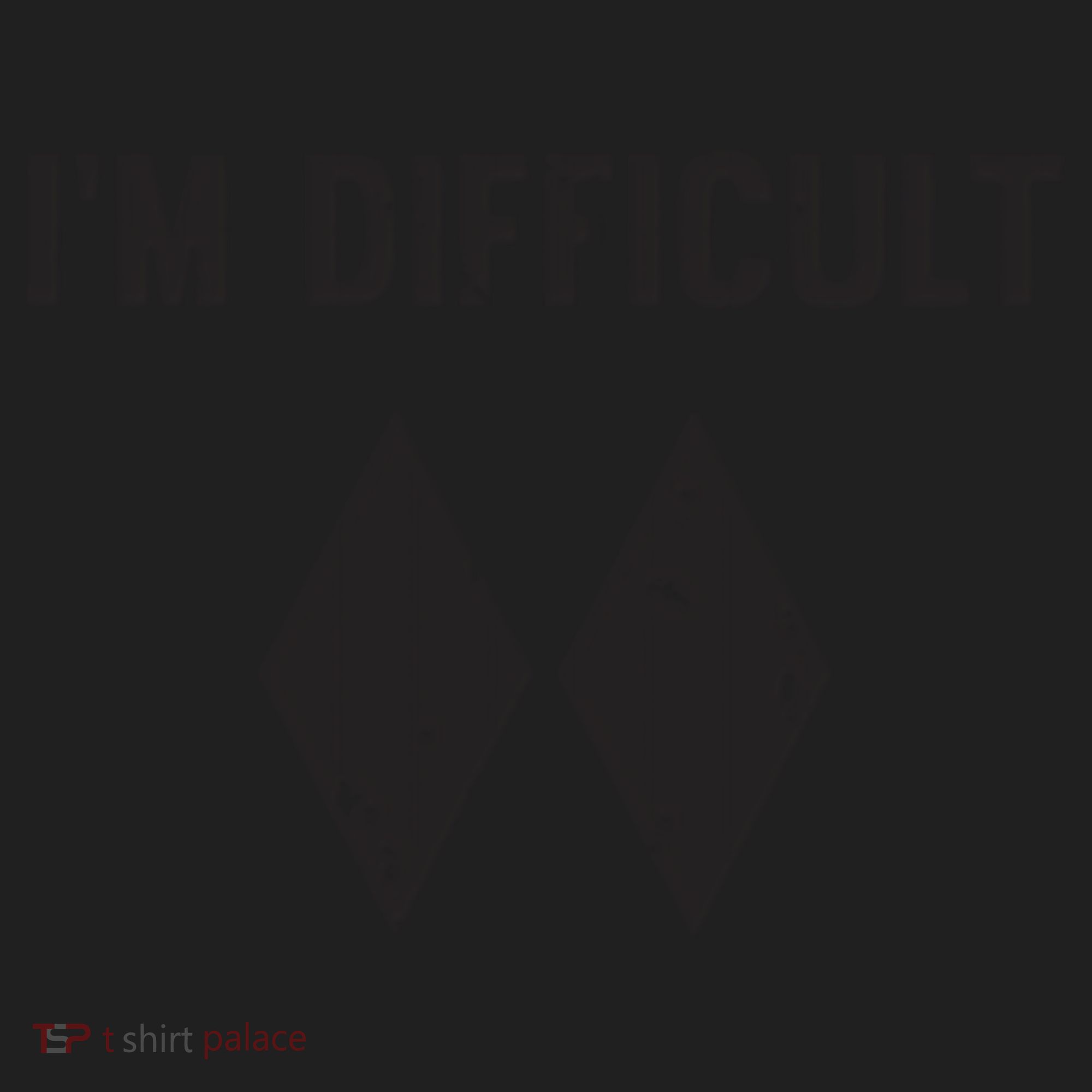 Ski I'm Difficult Skiing Skier Snowboard Snowboarder Gift Golf Towel