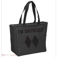 Ski I'm Difficult Skiing Skier Snowboard Snowboarder Gift Tote Bag thumb 2