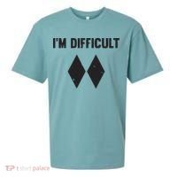 Ski I'm Difficult Skiing Skier Snowboard Snowboarder Gift Sueded Cloud Jersey T-Shirt thumb 0