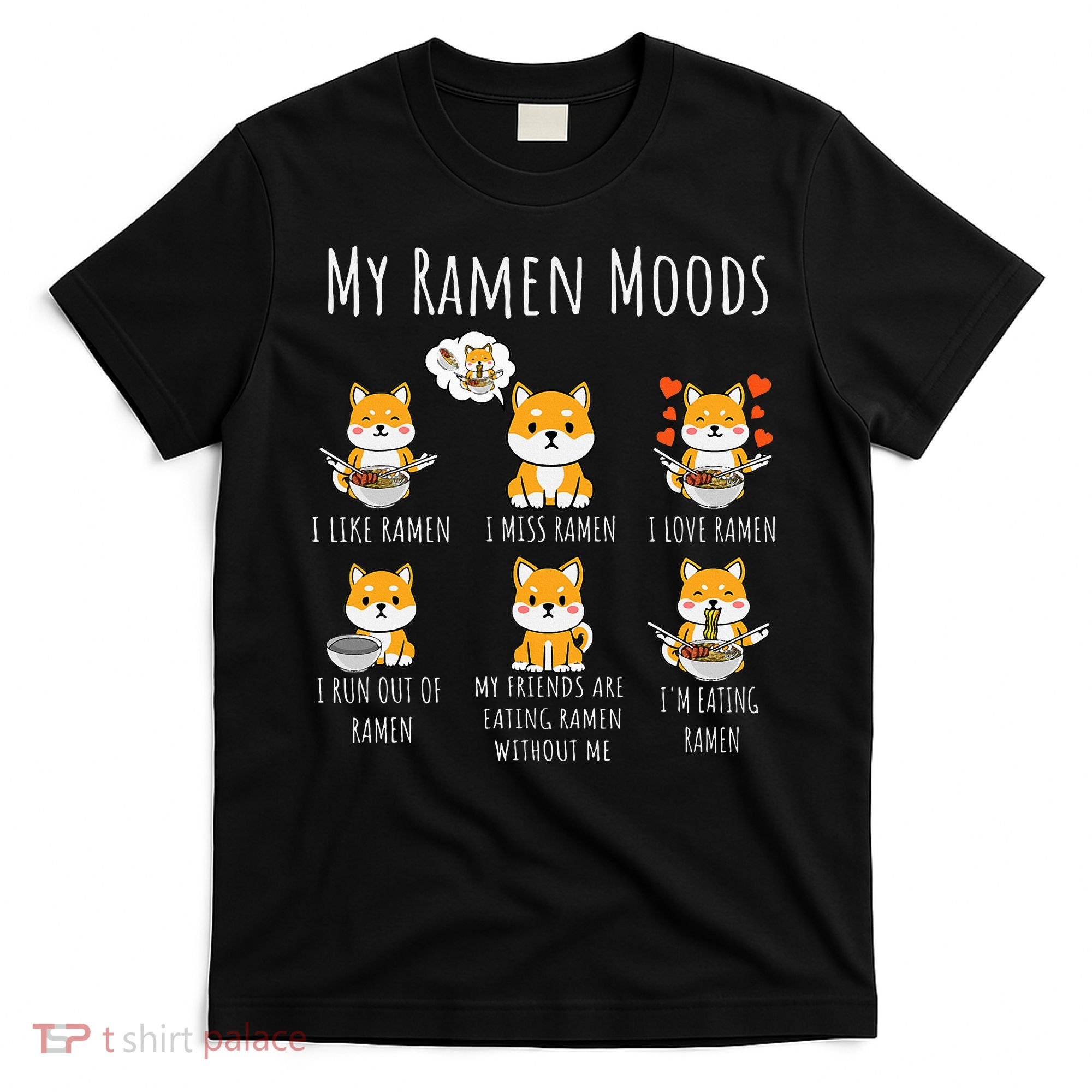 Shiba Inu Dog Ra Japanese Noodles Delight T-Shirt