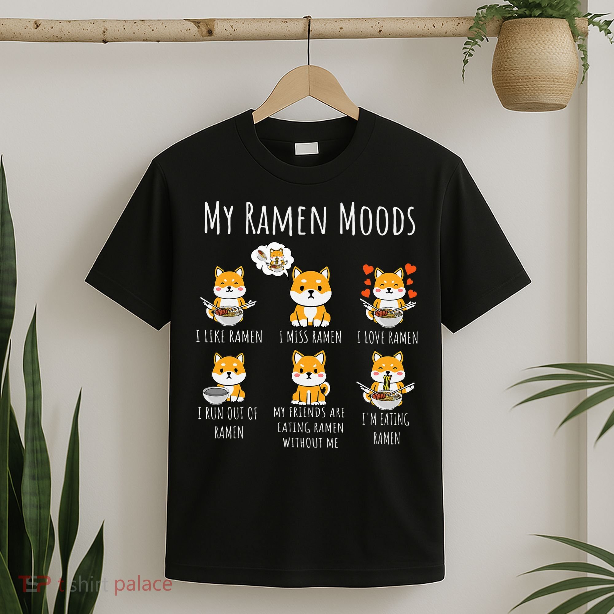 Shiba Inu Dog Ra Japanese Noodles Delight T-Shirt