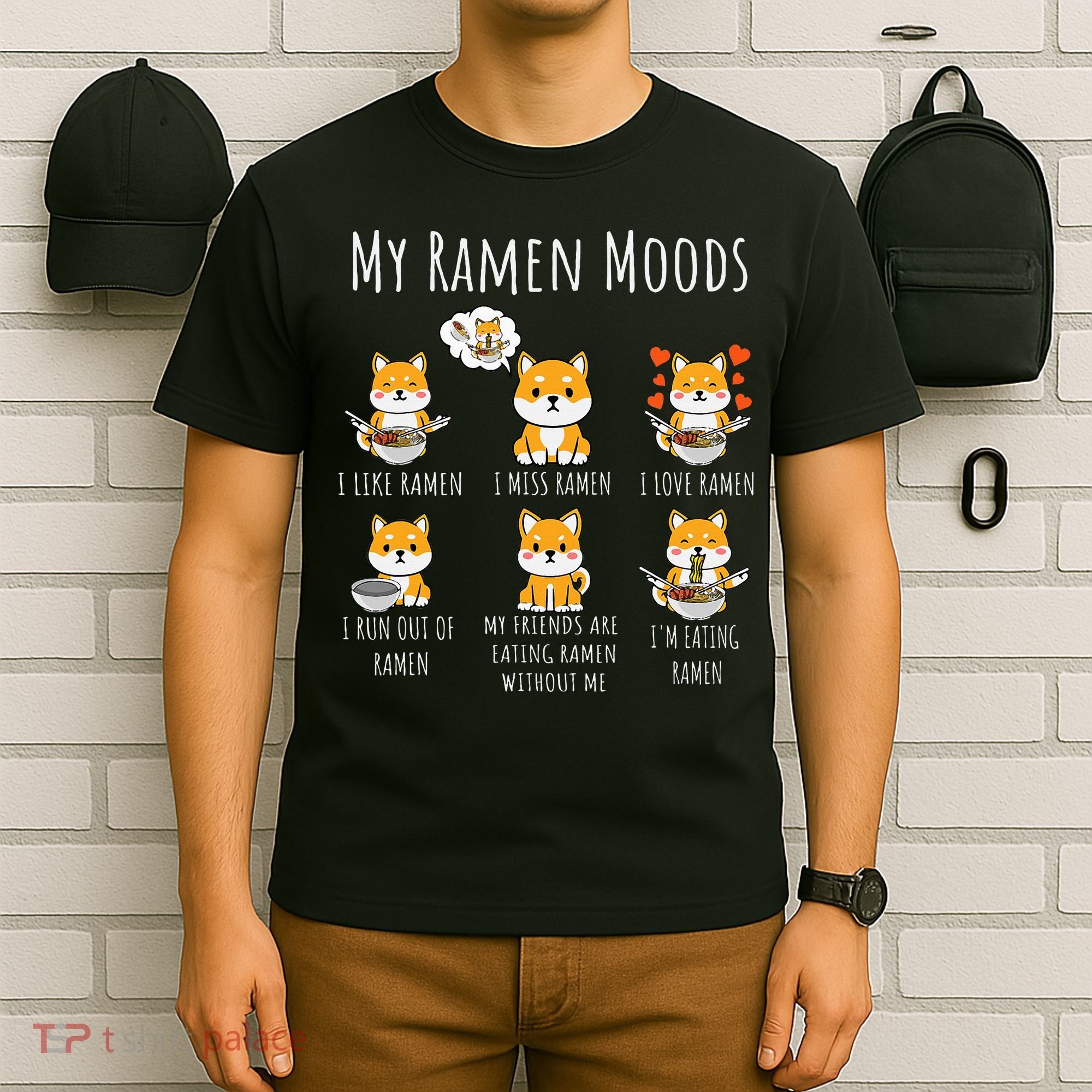 Shiba Inu Dog Ra Japanese Noodles Delight T-Shirt