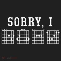 Sorry I DGAF Funny Hidden Message Guitar Chords Beanie thumb 2