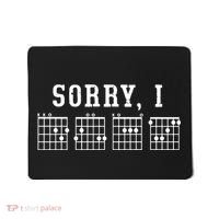 Sorry I DGAF Funny Hidden Message Guitar Chords Mousepad thumb 0