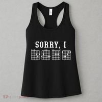 Sorry I DGAF Funny Hidden Message Guitar Chords Women's Tank Top thumb 3