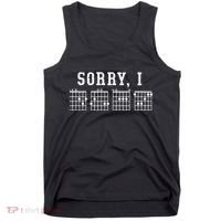 Sorry I DGAF Funny Hidden Message Guitar Chords Tank Top thumb 0