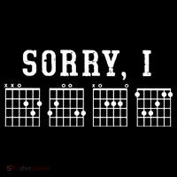 Sorry I DGAF Funny Hidden Message Guitar Chords Visor thumb 3