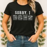 Sorry I DGAF Funny Hidden Message Guitar Chords Women's T-Shirt thumb 2