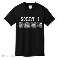 Sorry I DGAF Funny Hidden Message Guitar Chords Kids T-Shirt thumb 0