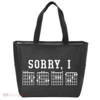 Sorry I DGAF Funny Hidden Message Guitar Chords Tote Bag thumb 0