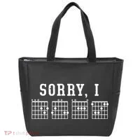 Sorry I DGAF Funny Hidden Message Guitar Chords Tote Bag thumb 0