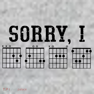 Sorry I DGAF Funny Message Guitar Chords Guitarist Gift The Baniff Cuffed Pom Beanie