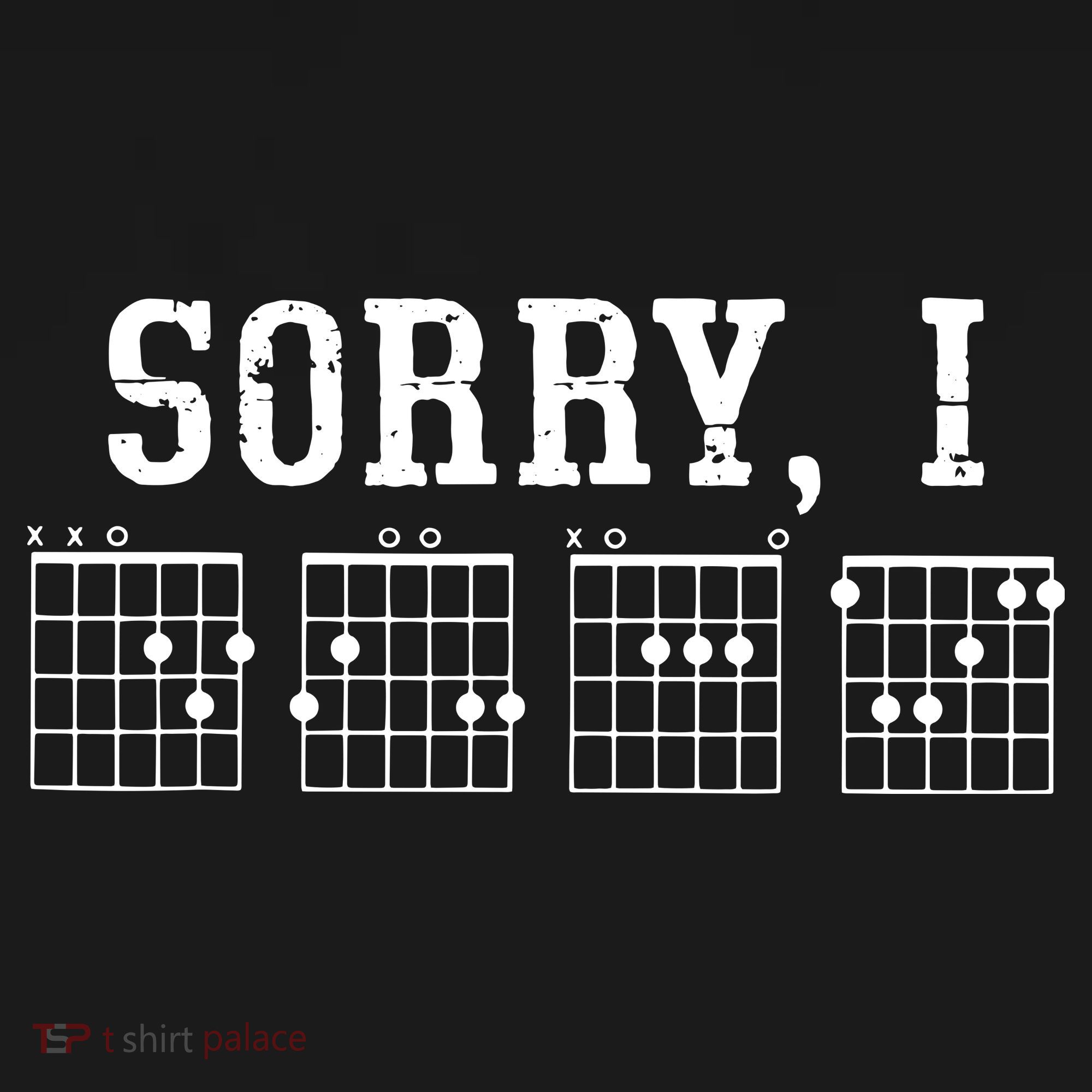 Sorry I DGAF Funny Message Guitar Chords Guitarist Gift Backpack