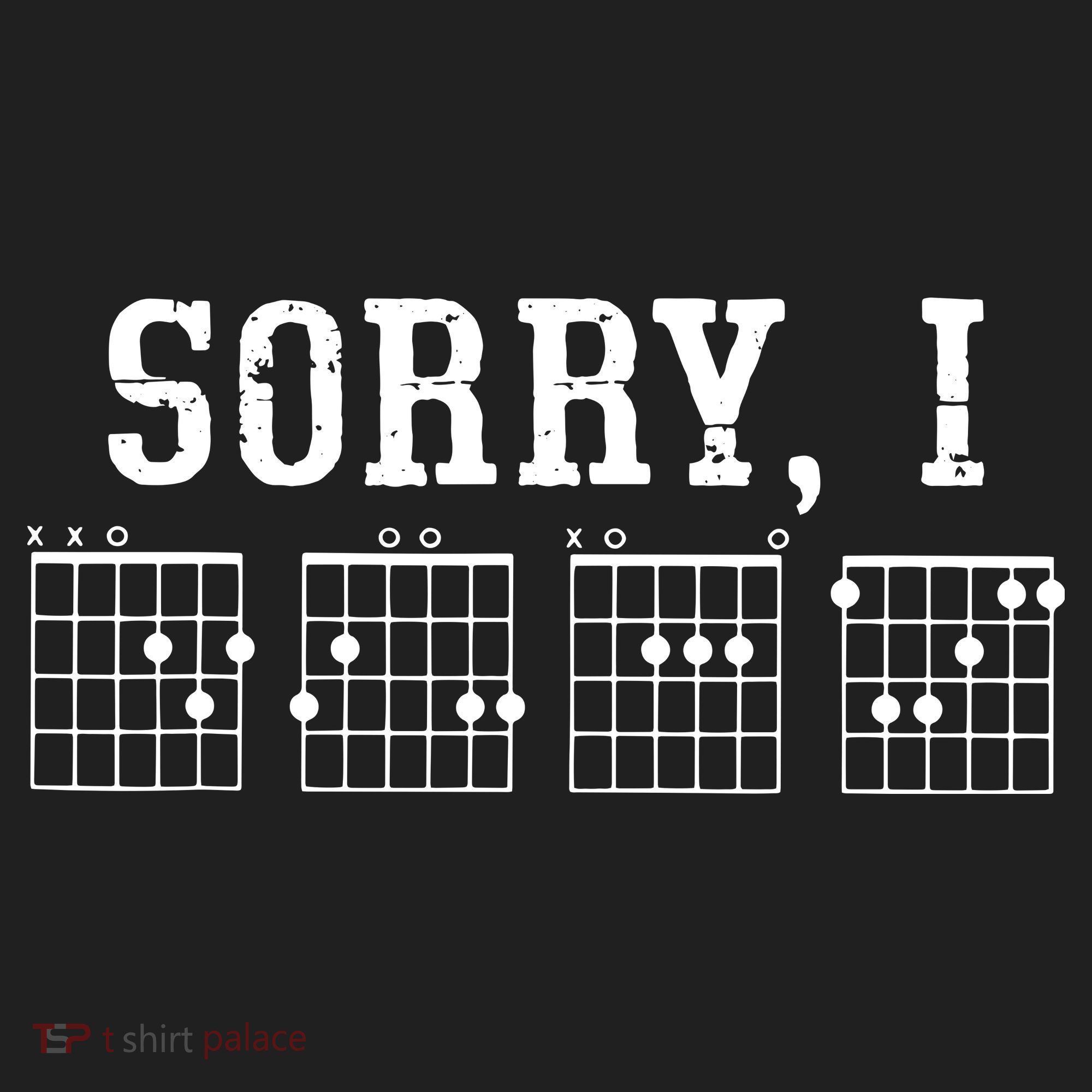 Sorry I DGAF Funny Message Guitar Chords Guitarist Gift Tumbler