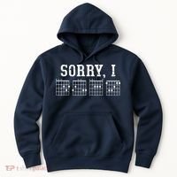 Sorry I DGAF Funny Message Guitar Chords Guitarist Gift Hoodie thumb 0