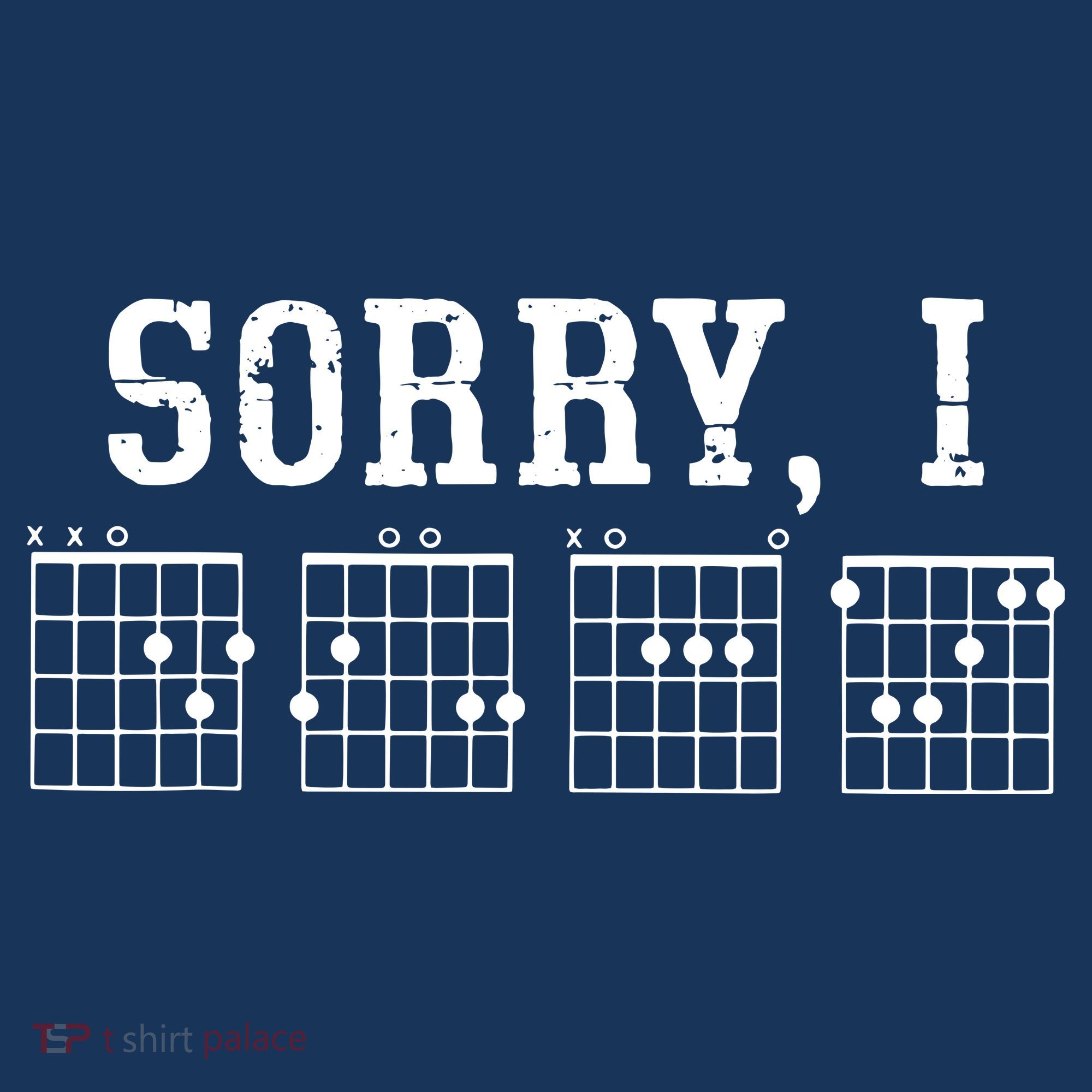 Sorry I DGAF Funny Message Guitar Chords Guitarist Gift Sweatshirt