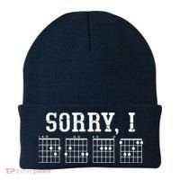 Sorry I DGAF Funny Message Guitar Chords Guitarist Gift Beanie thumb 0