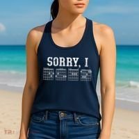 Sorry I DGAF Funny Message Guitar Chords Guitarist Gift Women's Tank Top thumb 2